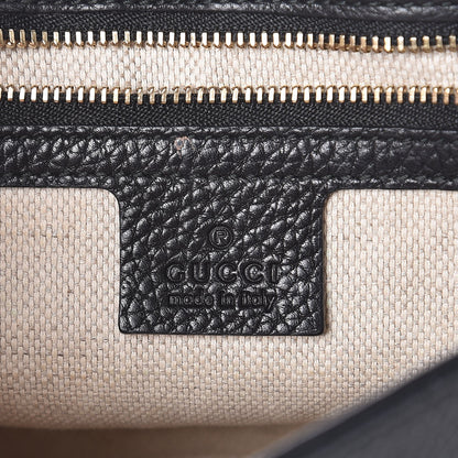Gucci Pebbled Calfskin Medium Soho Flap Crossbody Black 6 of 12