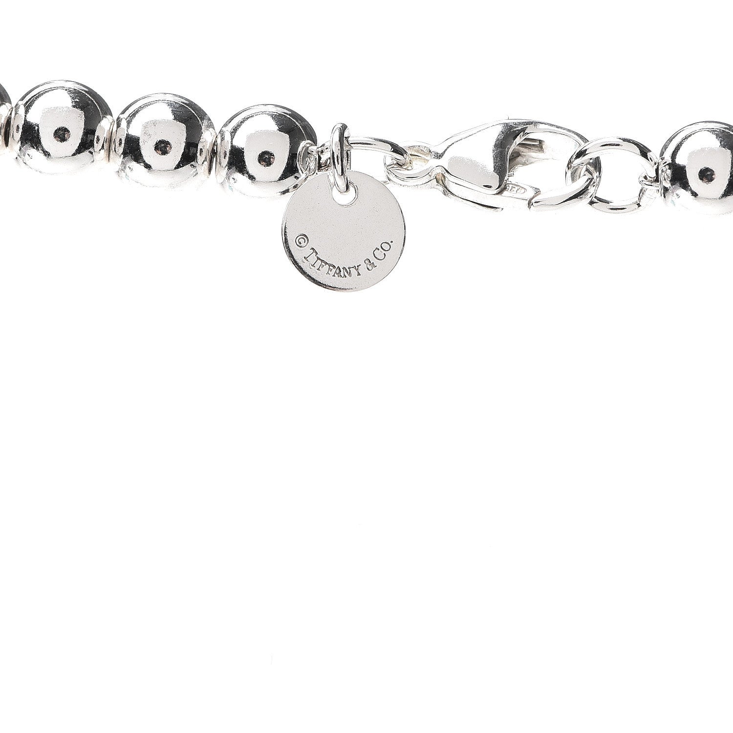 Tiffany Sterling Silver HardWear Graduated Ball Necklace 4 of 5