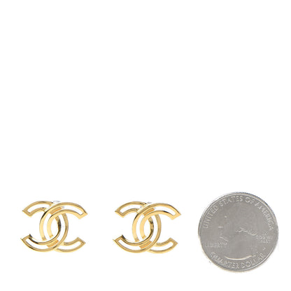 Chanel Metal Obazine CC Earrings Gold 2 of 5