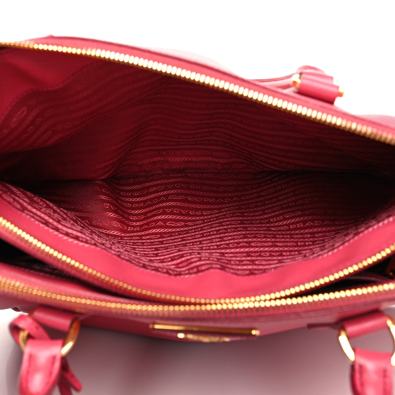 Prada Saffiano Large Galleria Double Zip Tote Peonia 5 of 19