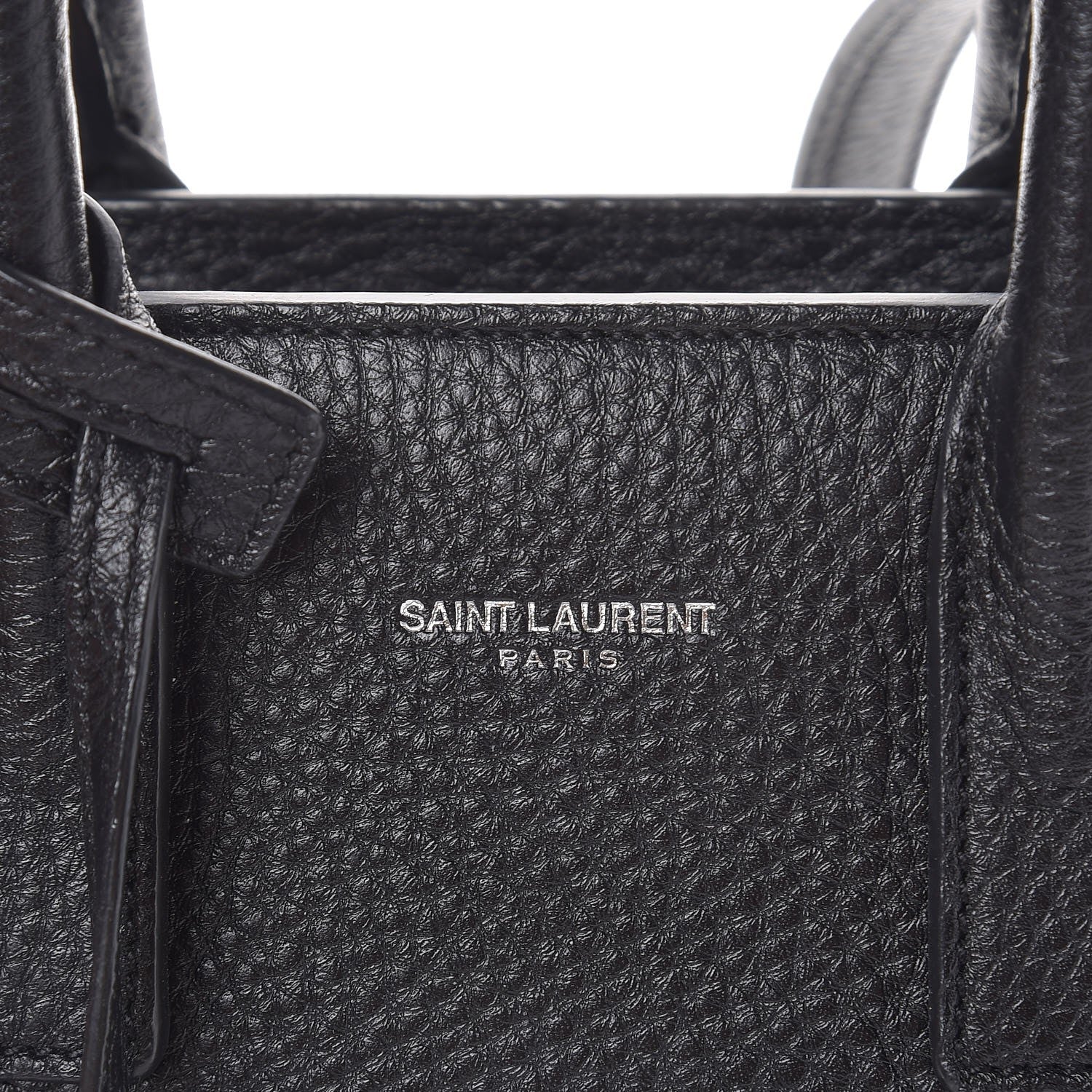Saint Laurent Grained Calfskin Nano Sac De Jour Black 6 of 7