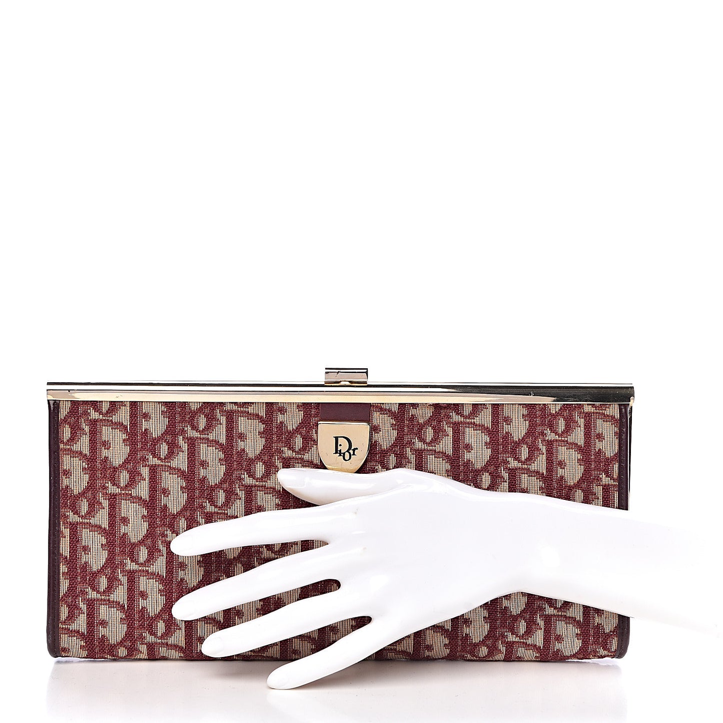 Monogram Clutch Navy Burgundy