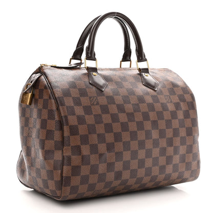 Louis Vuitton Damier Ebene Speedy 30 3 of 9
