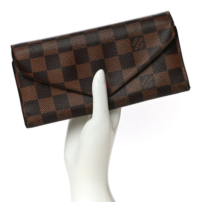 Louis Vuitton Damier Ebene Josephine Wallet Red 2 of 23