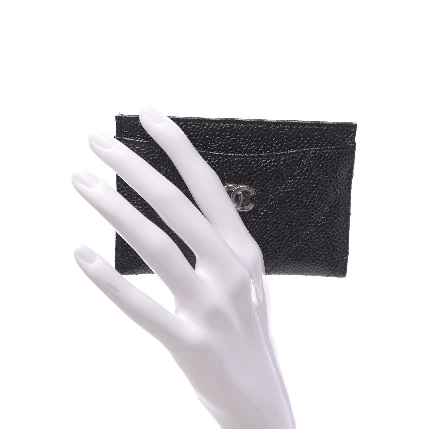 Chanel Caviar Quilted Card Holder Black 2 of 9