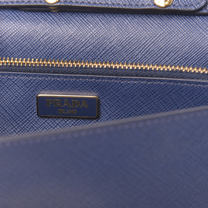 Prada Saffiano Fiocco Bow Flap Wallet Bluette Cobalto 6 of 9