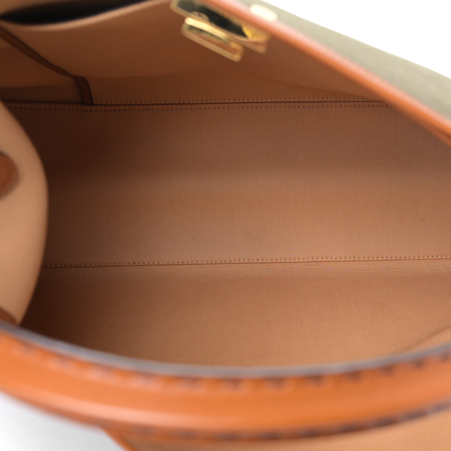 Fendi Canvas Calfskin Large Peekaboo X-Lite Amazzonia Cuoio 5 of 8