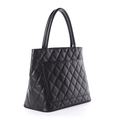 Chanel Caviar Quilted Medallion Tote Black 3 of 11
