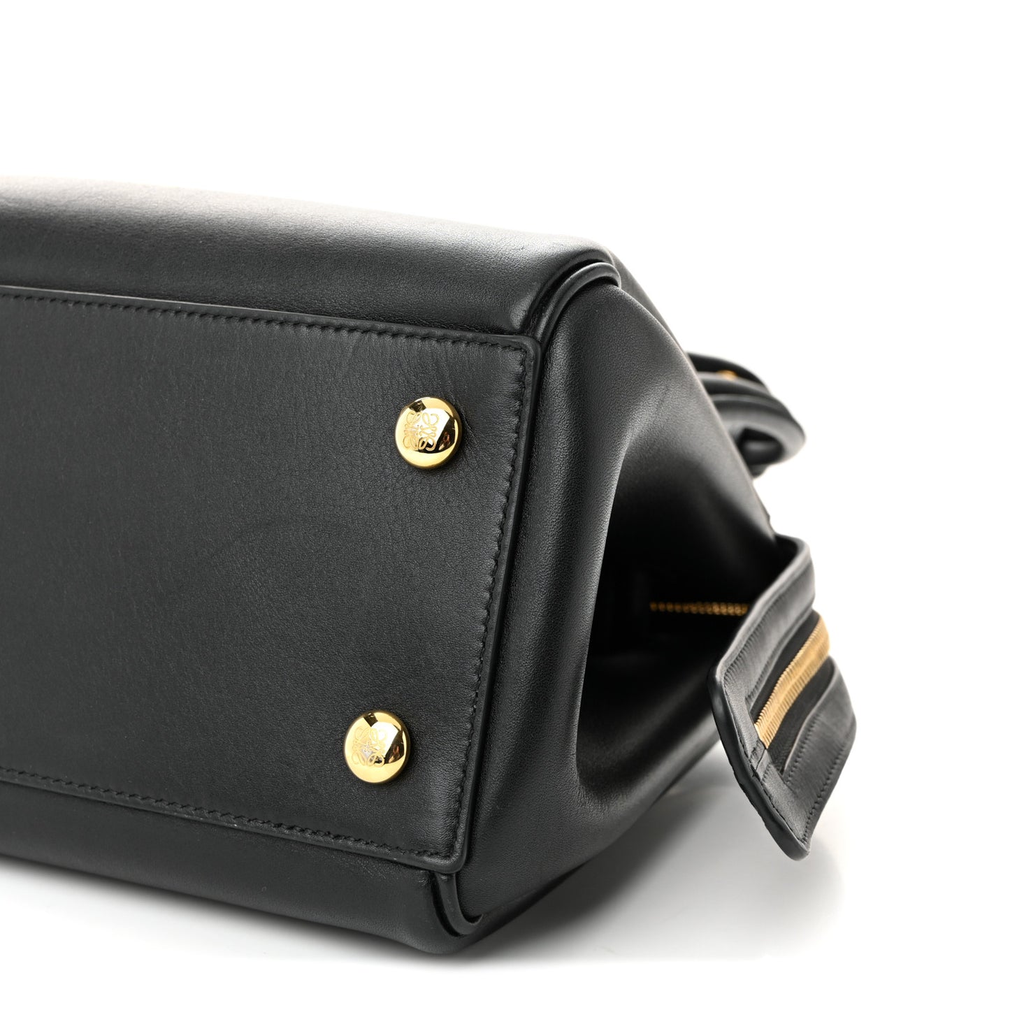 Supple Calfskin Small Madrid Bag Black