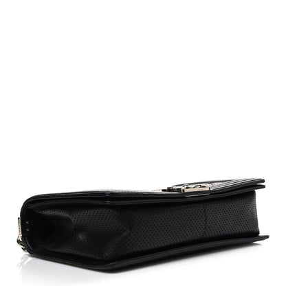 Chanel Lambskin Perforated Quilted New Medium Boy Flap Black 4 of 11