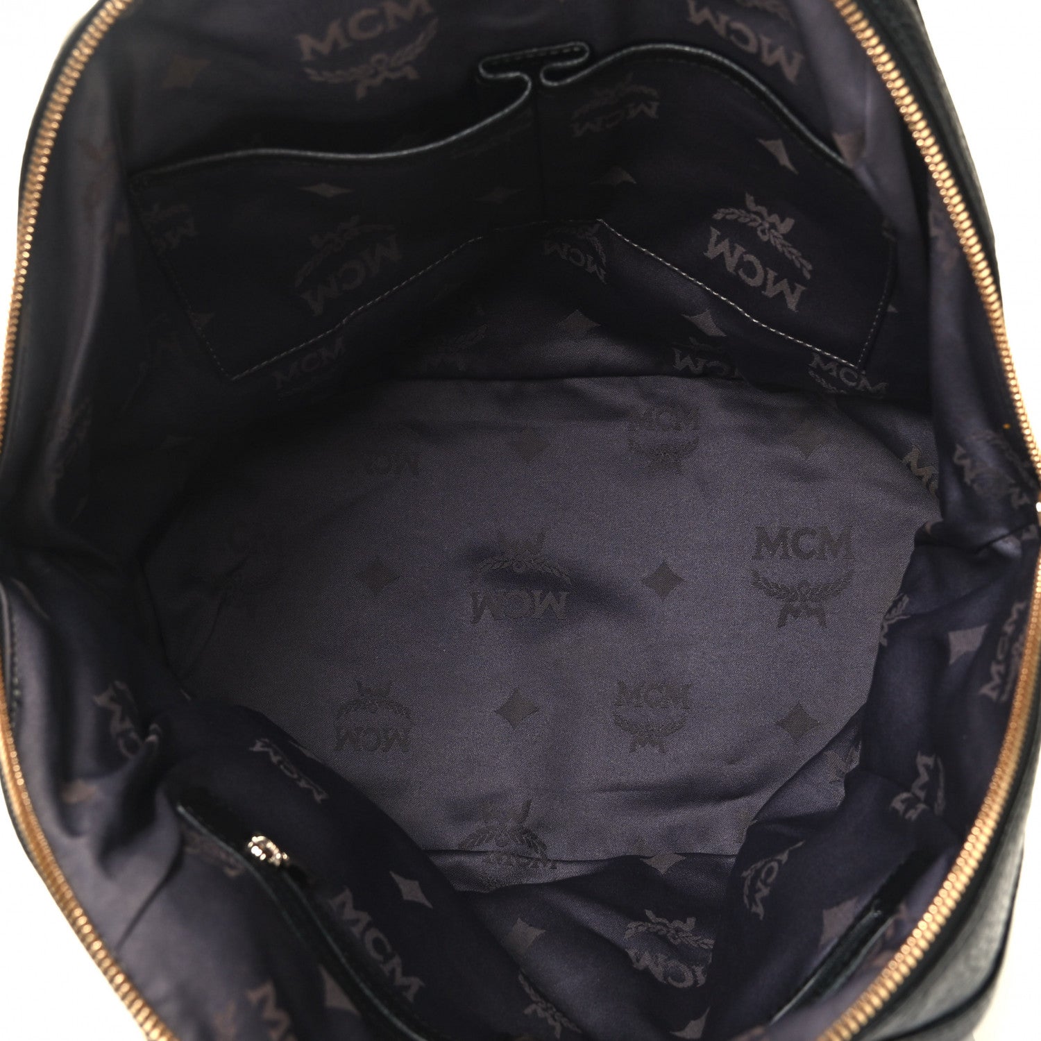 MCM Calfskin Bowler Black 4 of 4