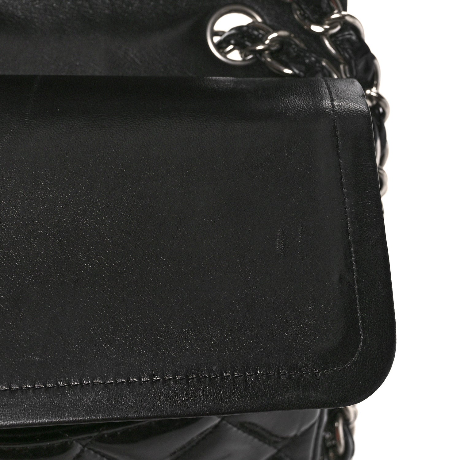 Chanel Patent Quilted Jumbo Double Flap Black 11 of 13