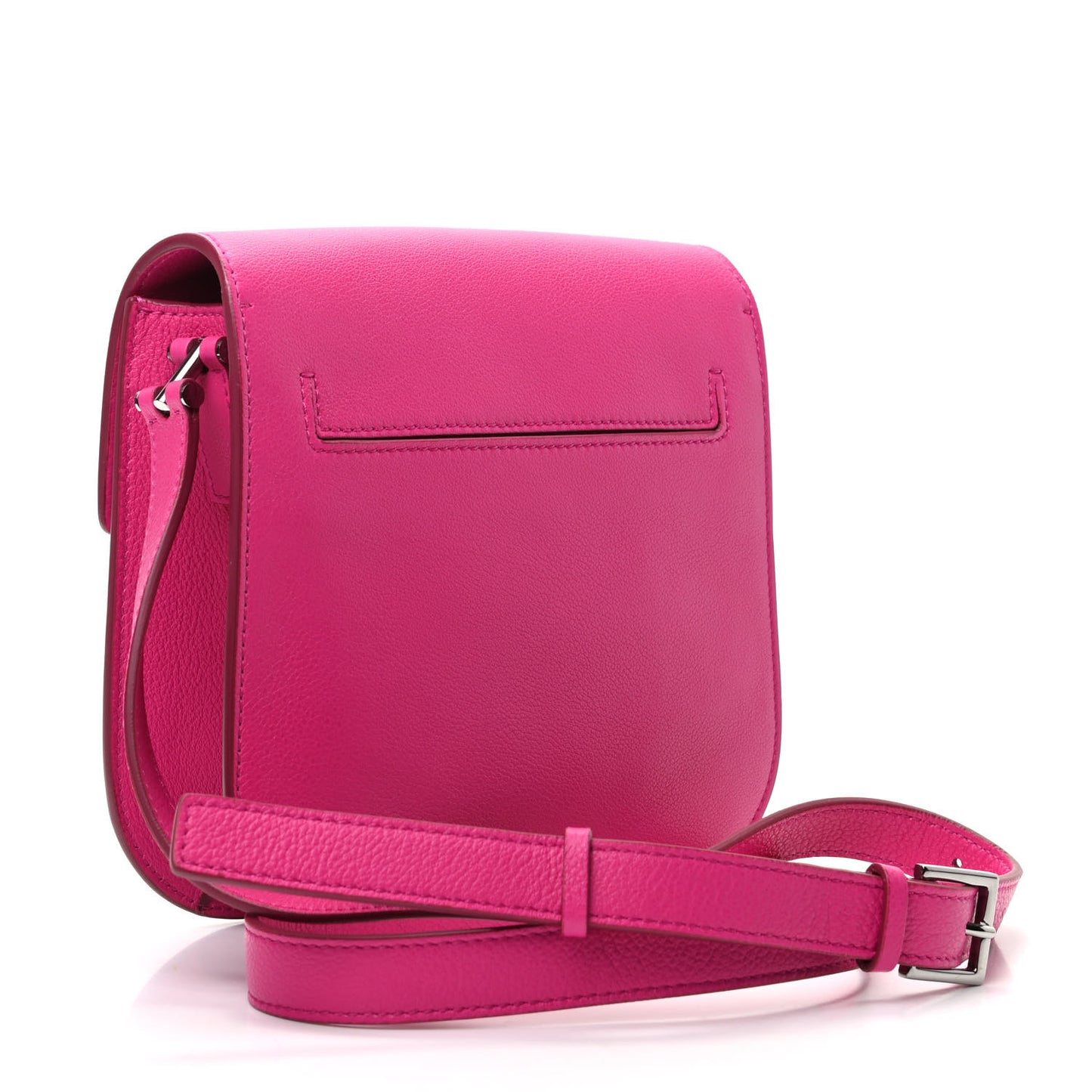 Calfskin Mini T Clasp Tara Crossbody Bag Pink