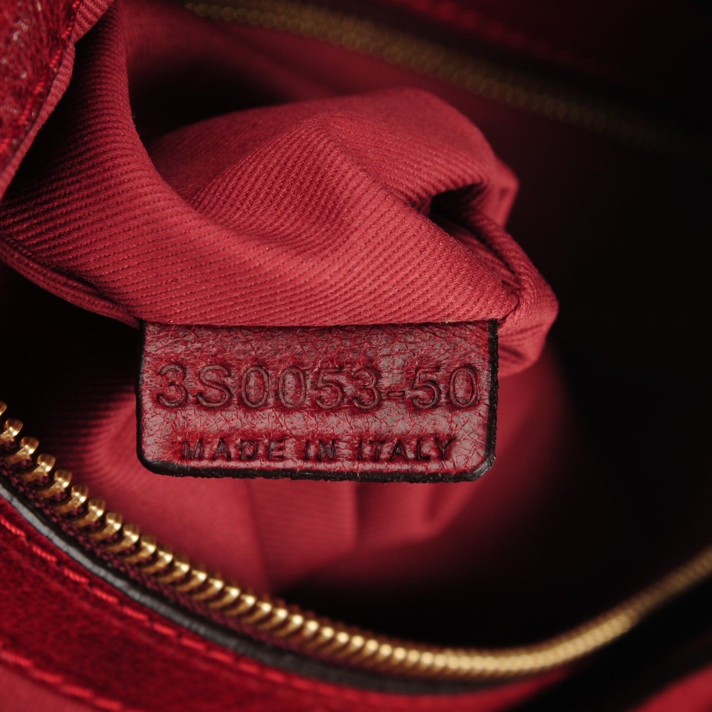 Lambskin Heloise Hobo Red