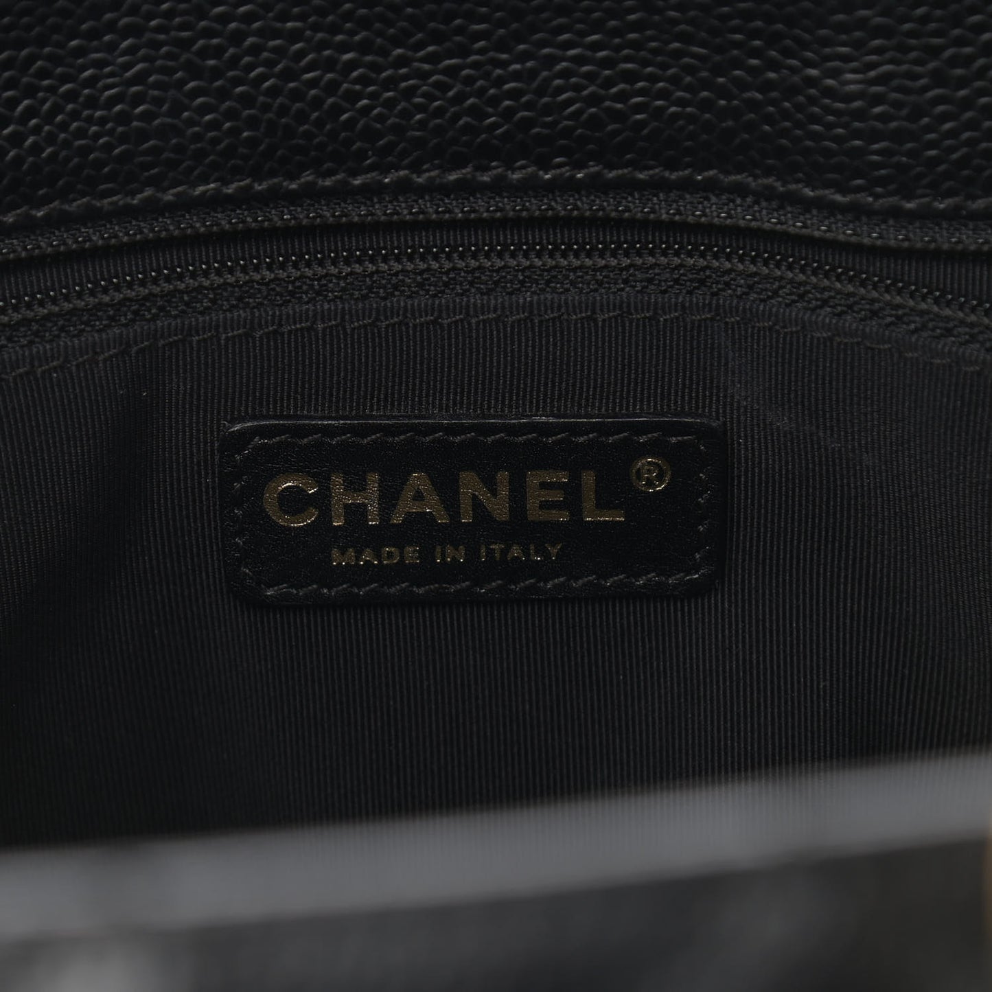 Caviar Quilted Grand Shopping Tote GST Black