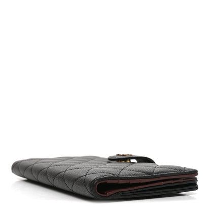 Chanel Caviar Quilted Long Zipped Wallet Black 4 of 8