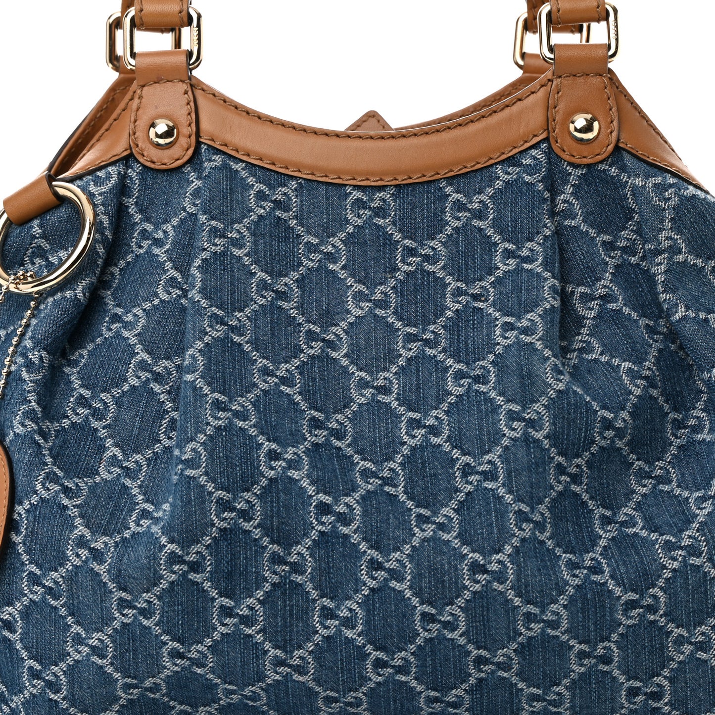 Denim Monogram Medium Sukey Tote Blue