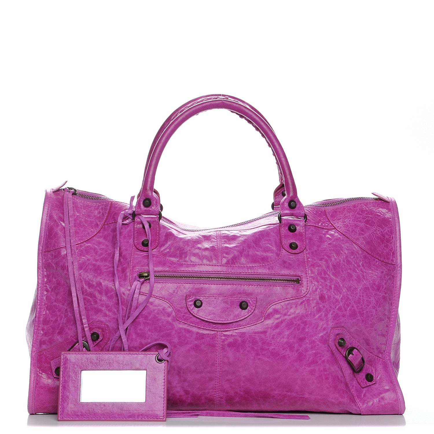 Balenciaga Agneau Classic Hardware Work Amethyst 1 of 7