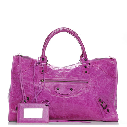 Balenciaga Agneau Classic Hardware Work Amethyst 1 of 7