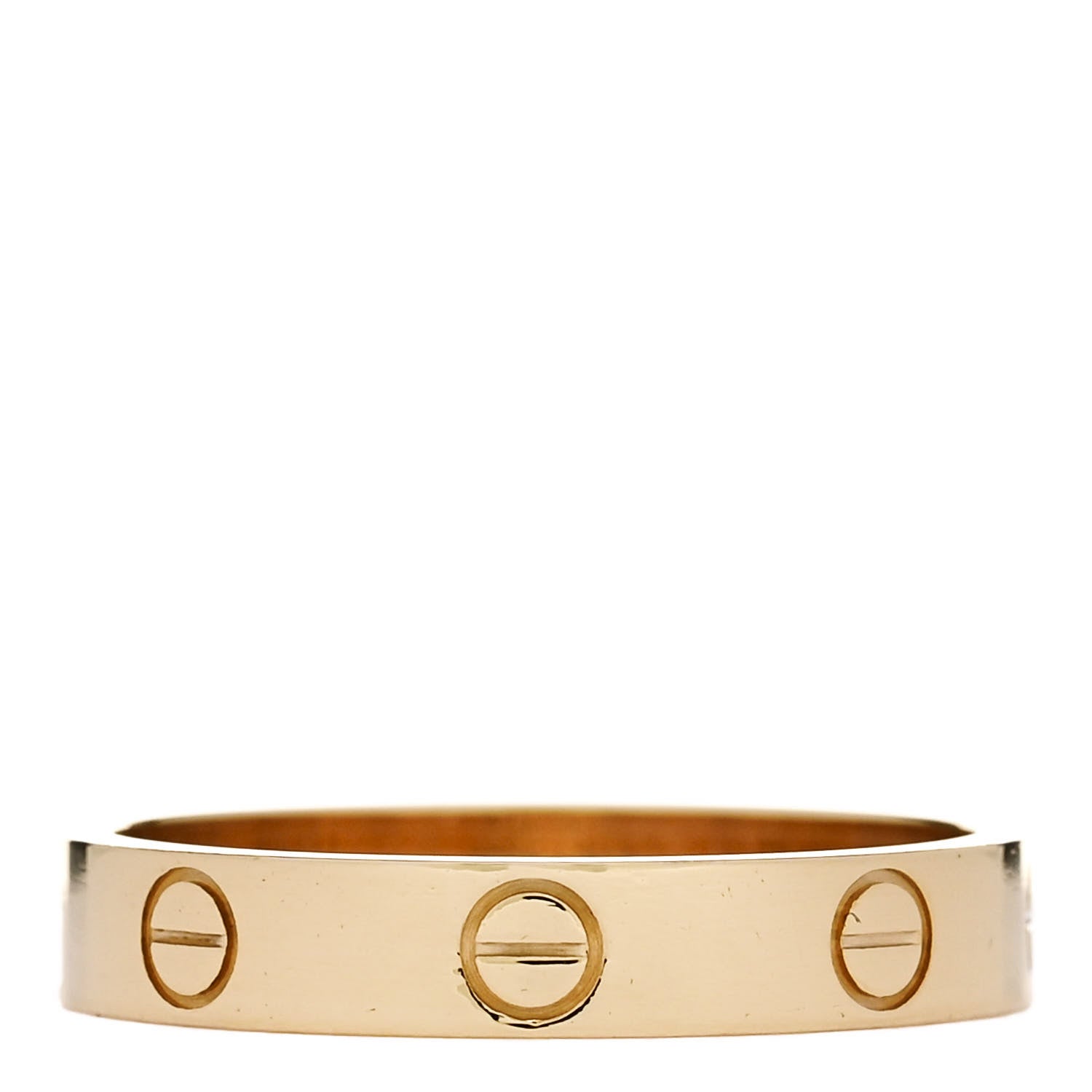 Cartier 18K Yellow Gold 3.5mm LOVE Wedding Band Ring 56 7.5 3 of 5