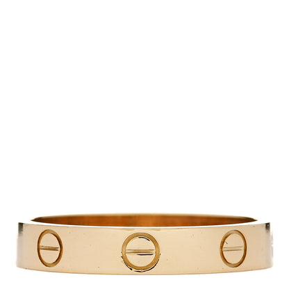 Cartier 18K Yellow Gold 3.5mm LOVE Wedding Band Ring 56 7.5 3 of 5