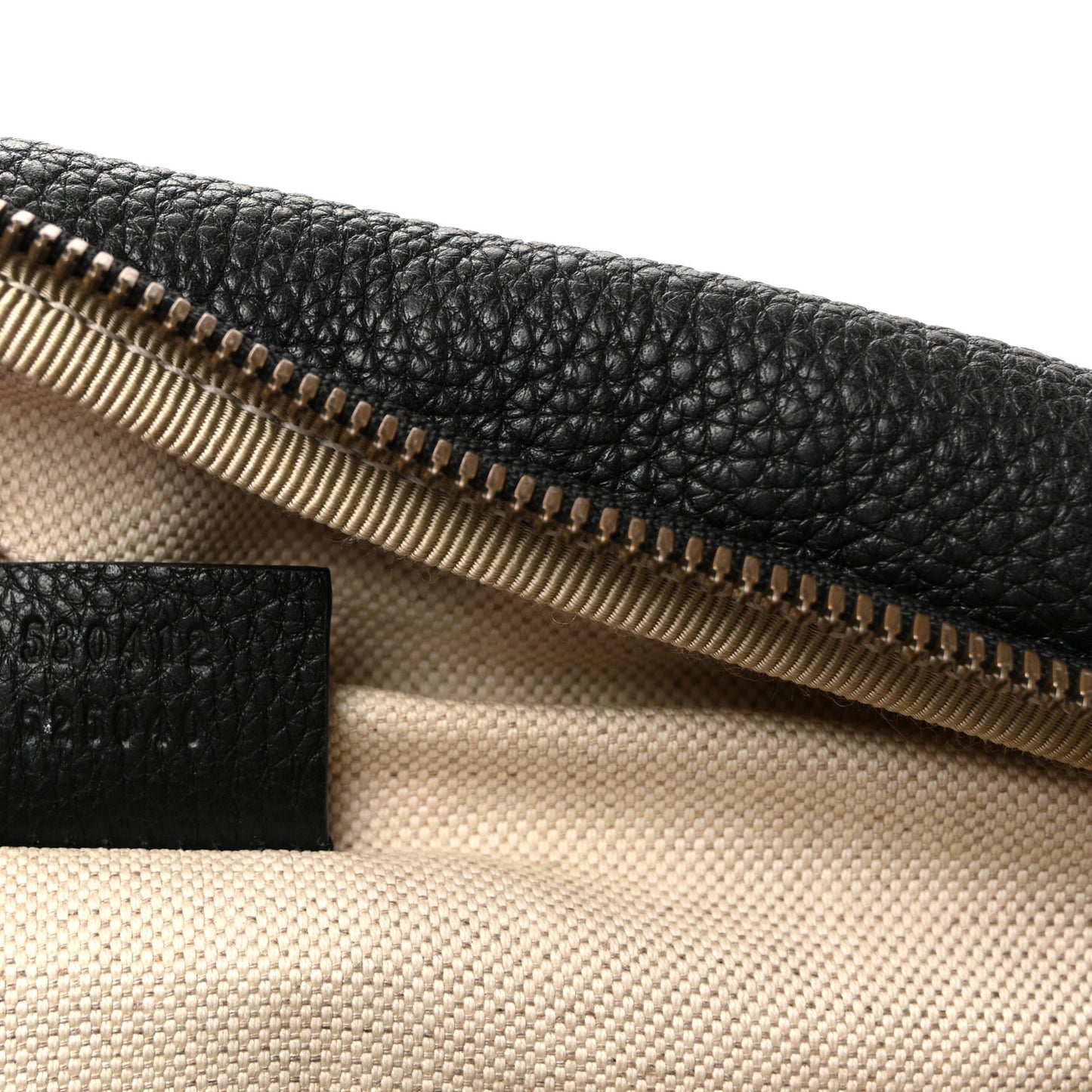 Grained Calfskin Logo Belt Bag Black