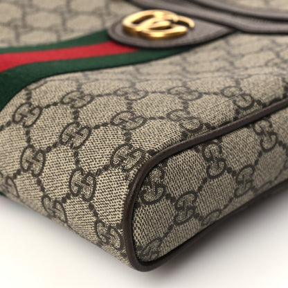 Gucci GG Supreme Monogram Web Small Ophidia Messenger Bag Brown 11 of 12