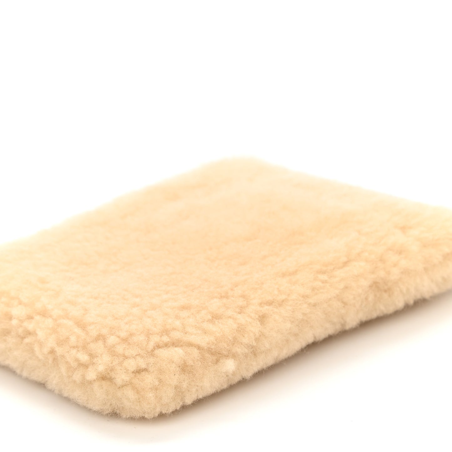 Shearling Mini Pac Pac Pouch On Chain Natural