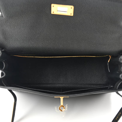 Hermes Togo Kelly Retourne 28 Black 5 of 13