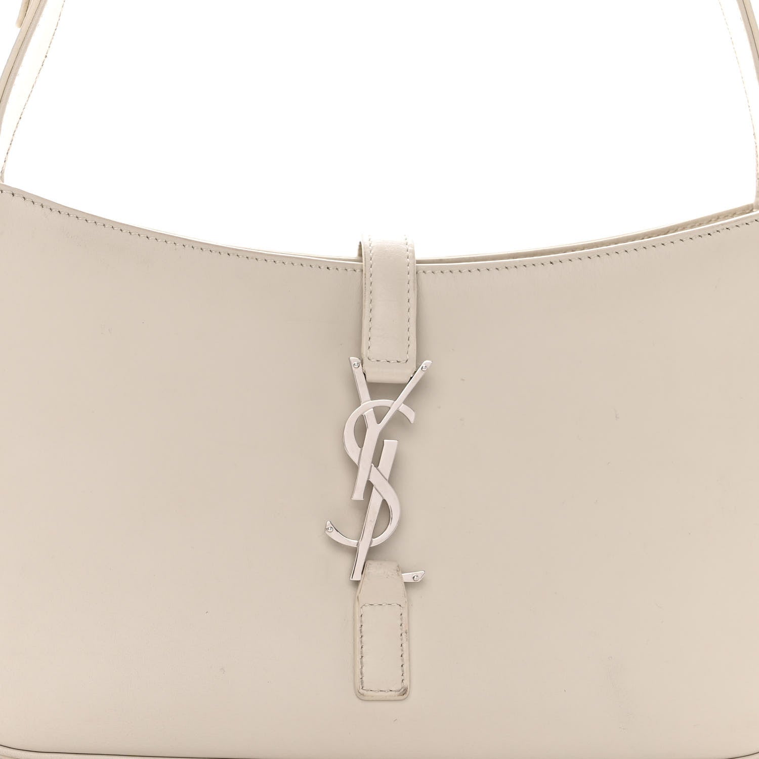 Saint Laurent Smooth Calfskin Le 5 A 7 Hobo Blanc Vintage 7 of 9