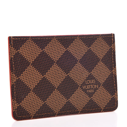 Louis Vuitton Damier Ebene Caissa Card Holder Cherry 3 of 7