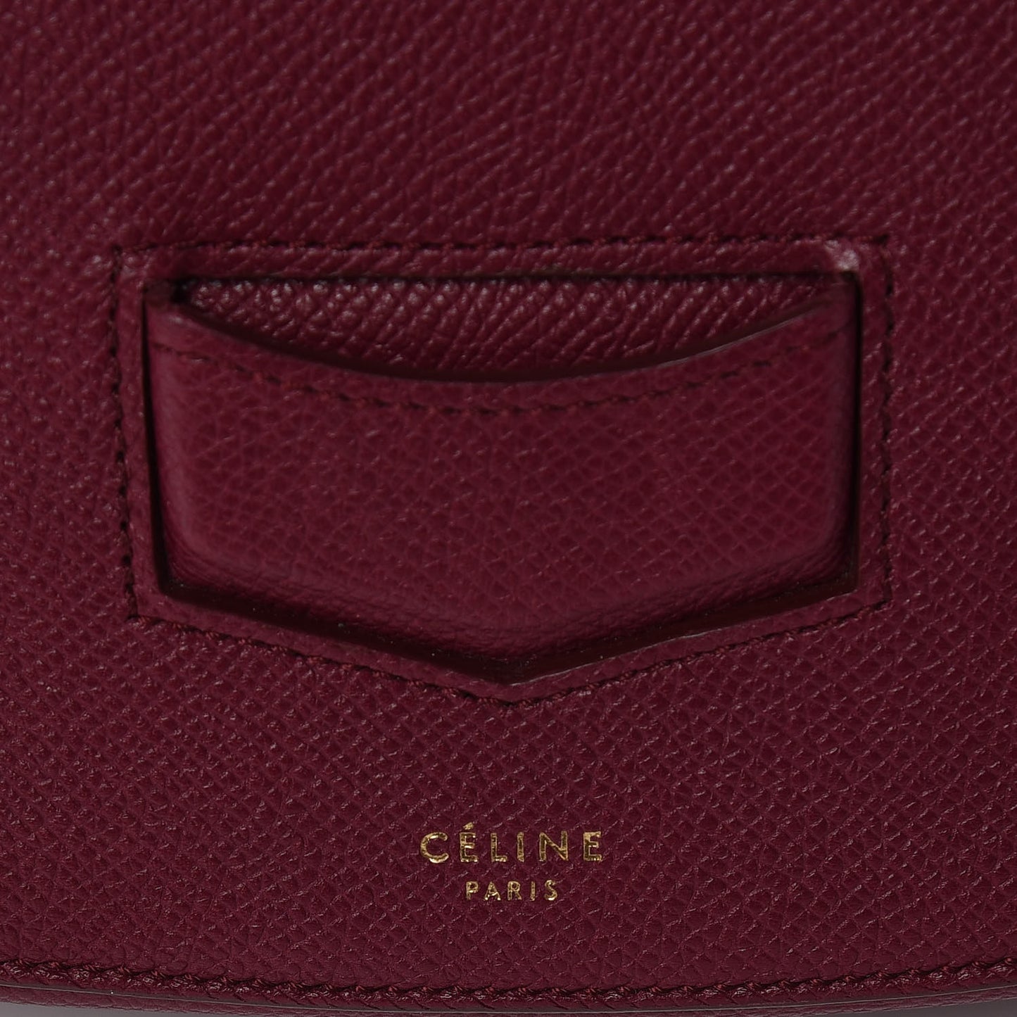 Grained Calfskin Medium Trotteur Plum