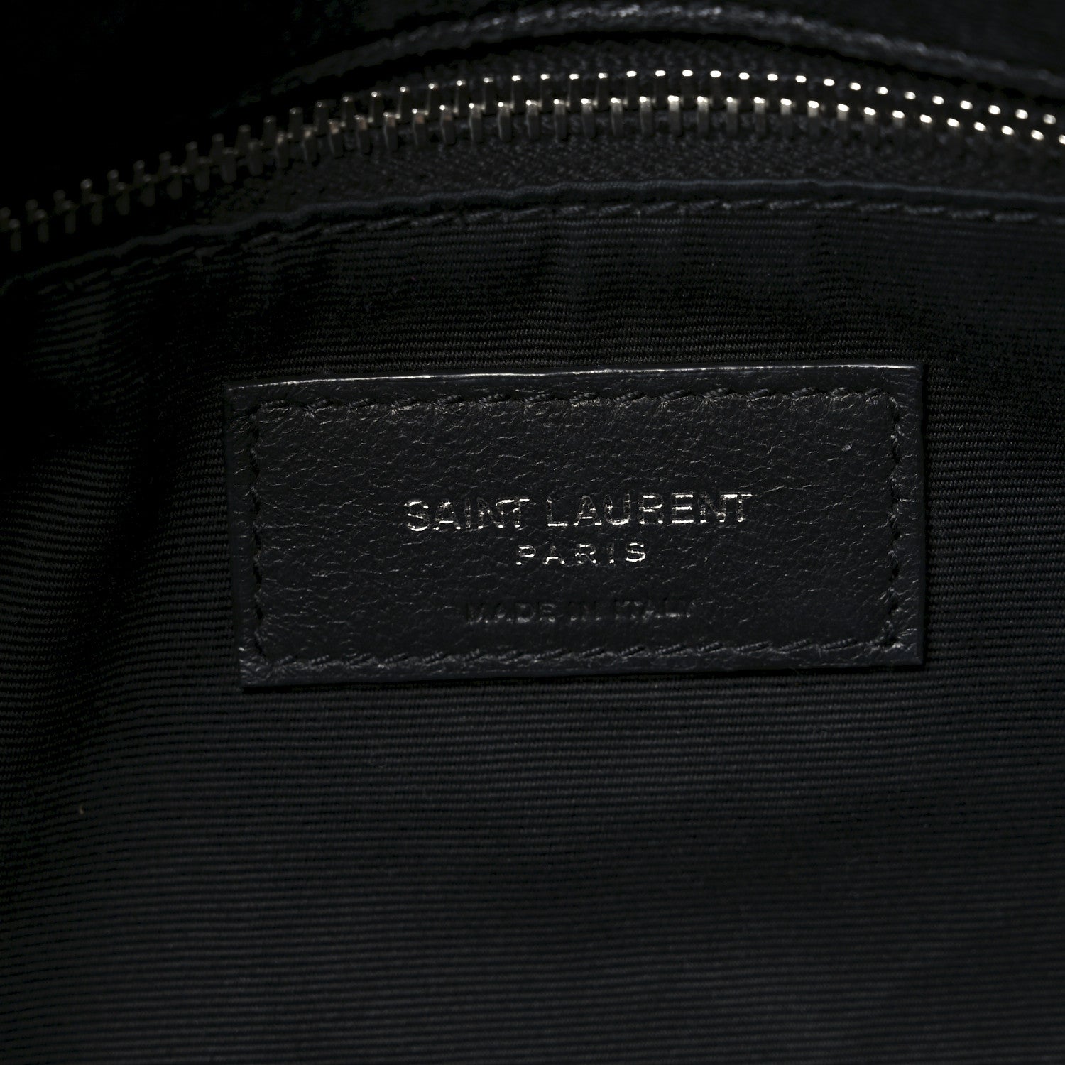 Saint Laurent Lambskin Quilted Medium Loulou Puffer Monogram Chain Satchel Black 6 of 10
