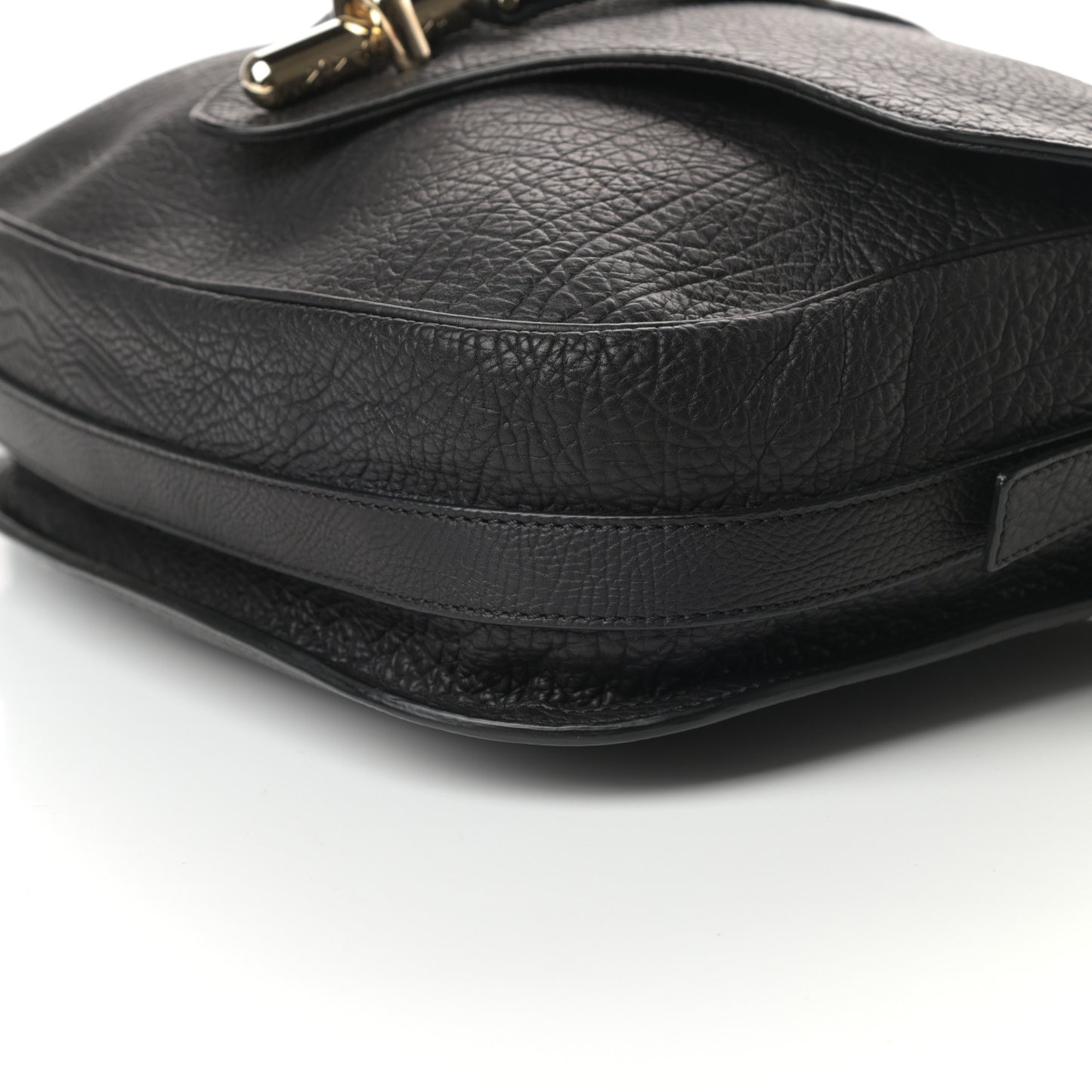 Grained Calfskin S Tube Black