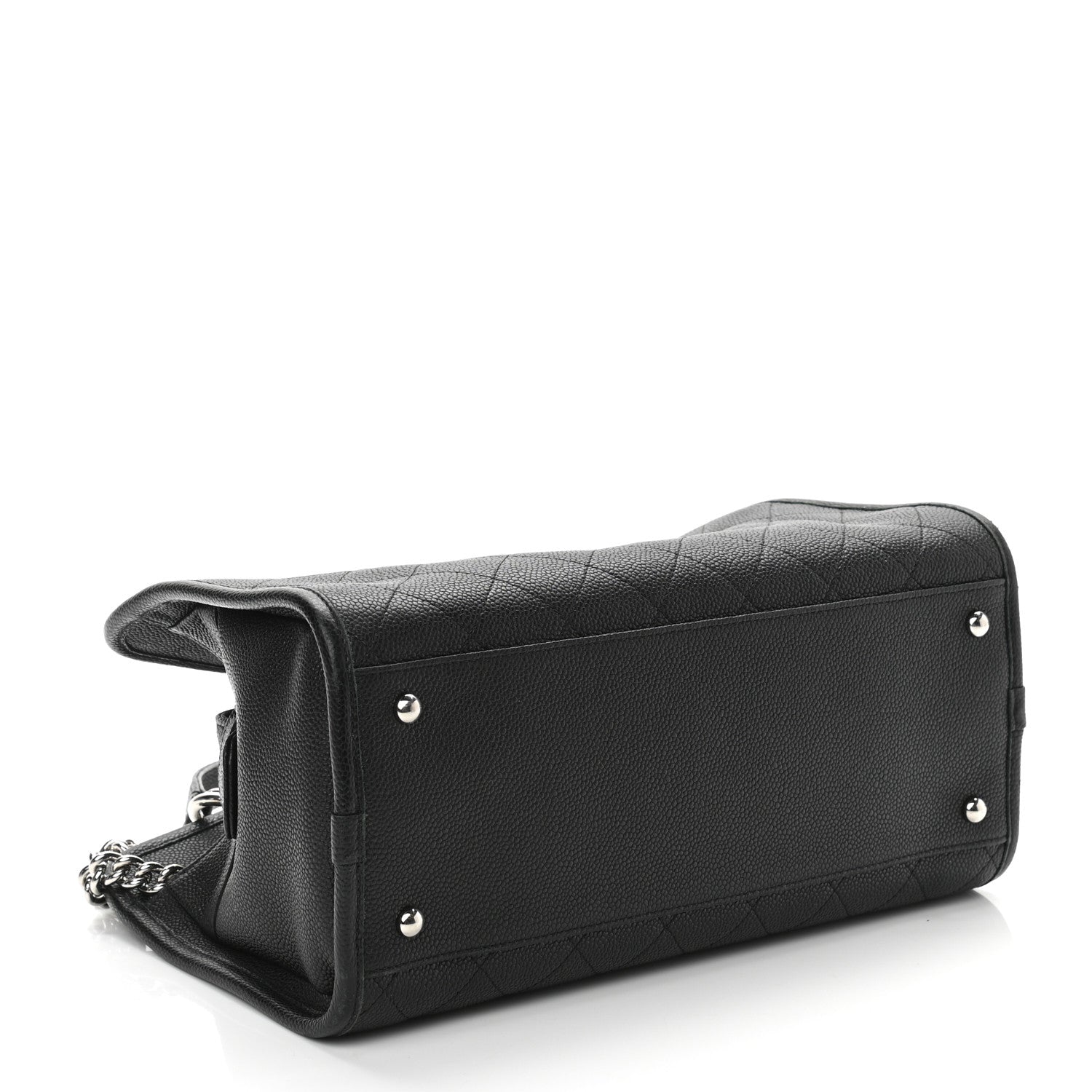 Chanel Caviar Stitched Shopping Tote Black 4 of 10