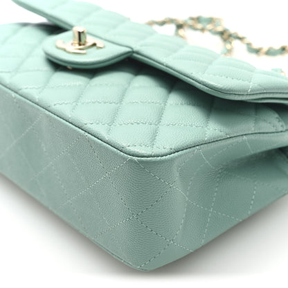 Chanel Caviar Quilted Small Double Flap Light Blue 10 of 10
