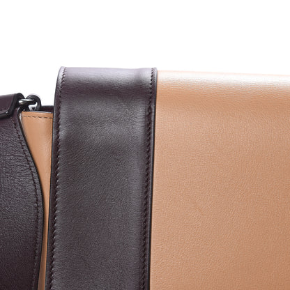 Celine Shiny Smooth Calfskin Medium Frame Shoulder Bag Burgundy Tan 13 of 13