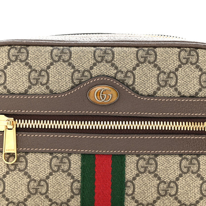 Gucci GG Supreme Monogram Web Small Ophidia Belt Bag 95 38 Dark Brown 8 of 12