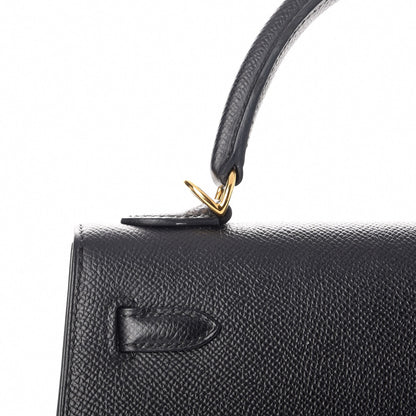 Hermes Epsom Kelly Sellier 25 Black 13 of 41