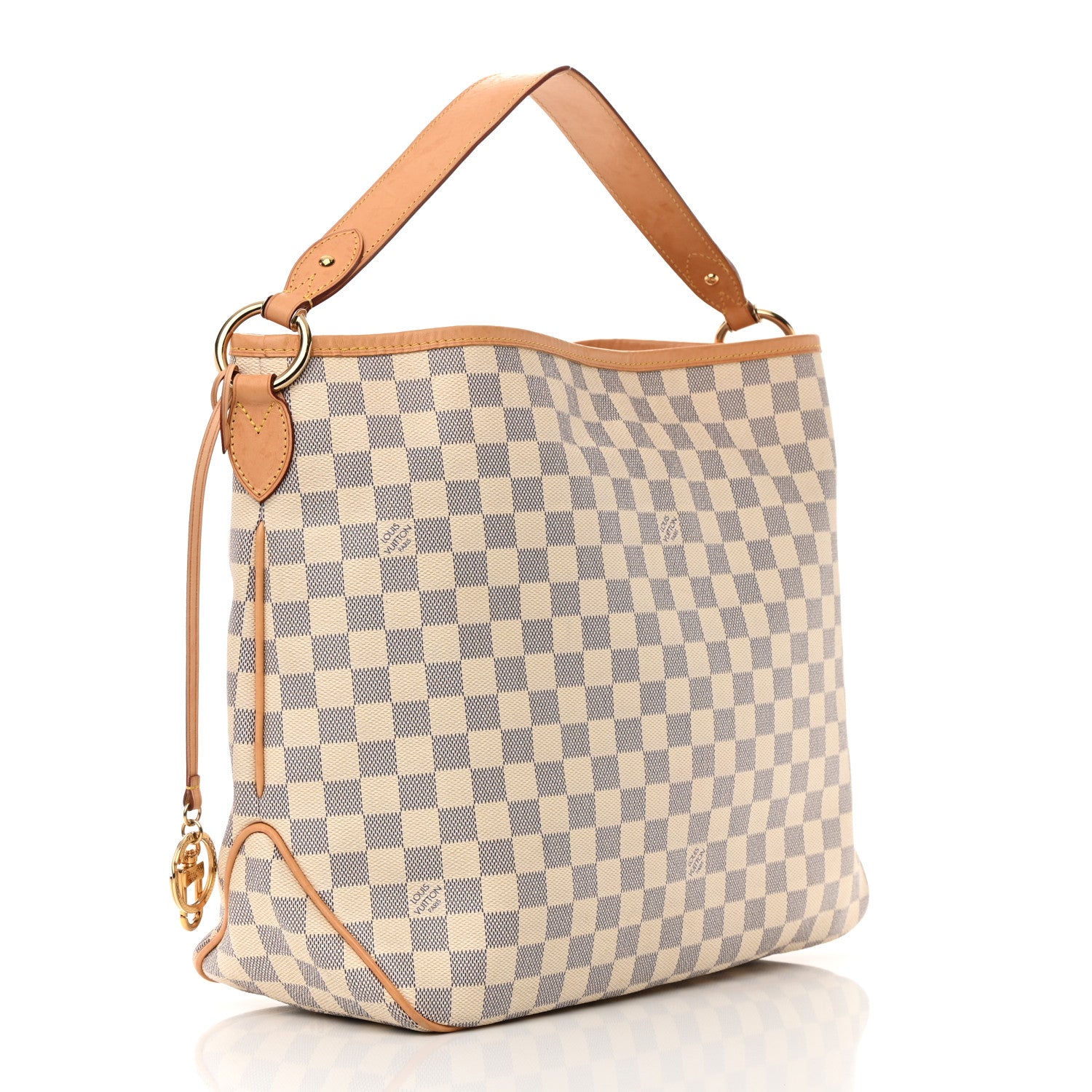 Louis Vuitton Damier Azur Delightful MM Rose Ballerine 3 of 19