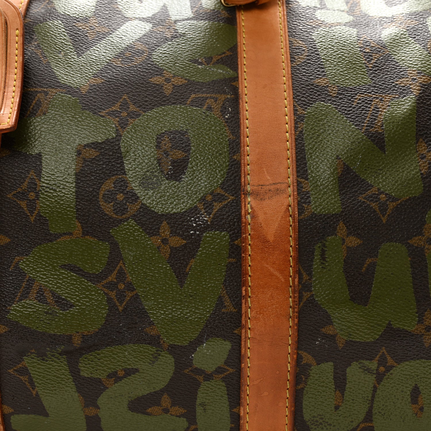 Louis Vuitton Graffiti Keepall 50 Kaki 15 of 17