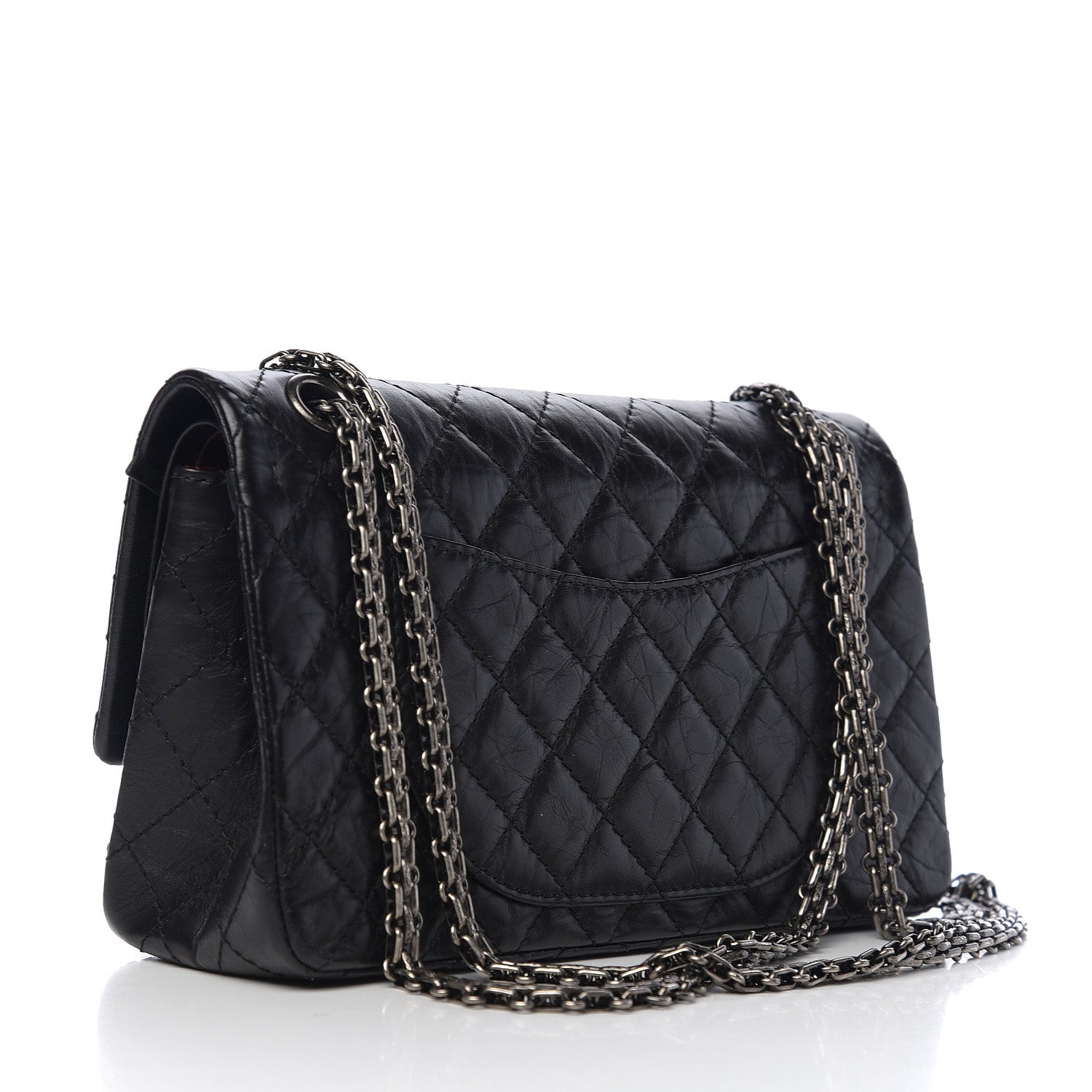 Chanel Aged Calfskin Quilted 2.55 Reissue 225 Flap Black 2 of 11