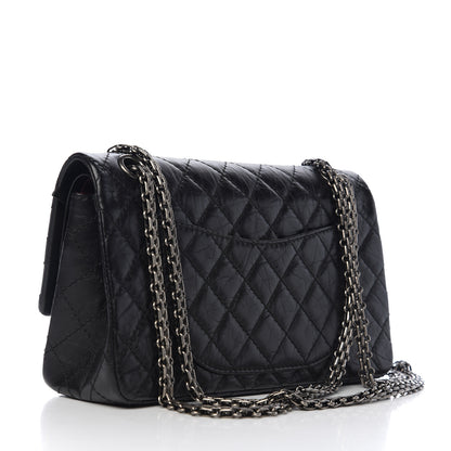 Chanel Aged Calfskin Quilted 2.55 Reissue 225 Flap Black 2 of 11
