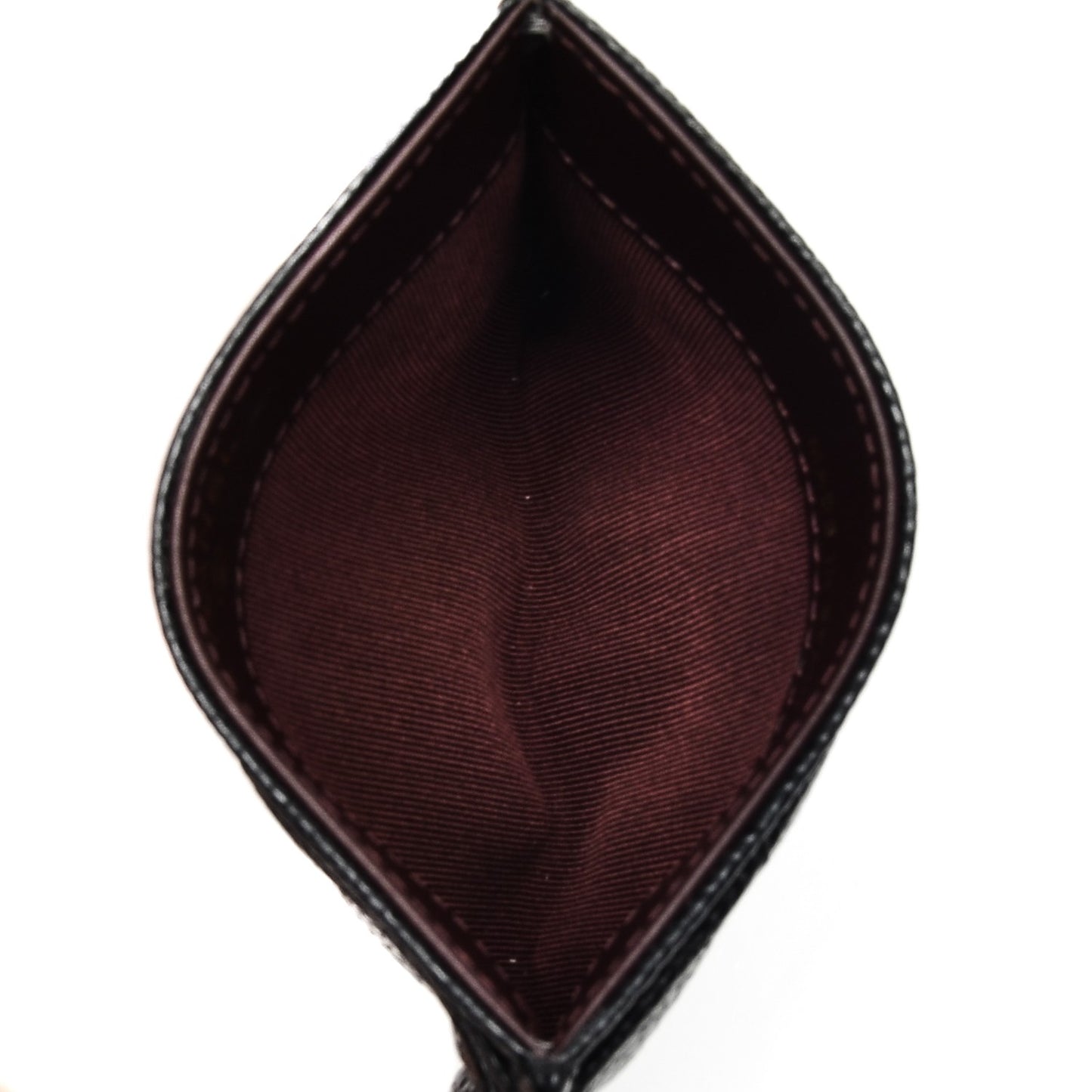 Caviar Quilted Card Holder Black