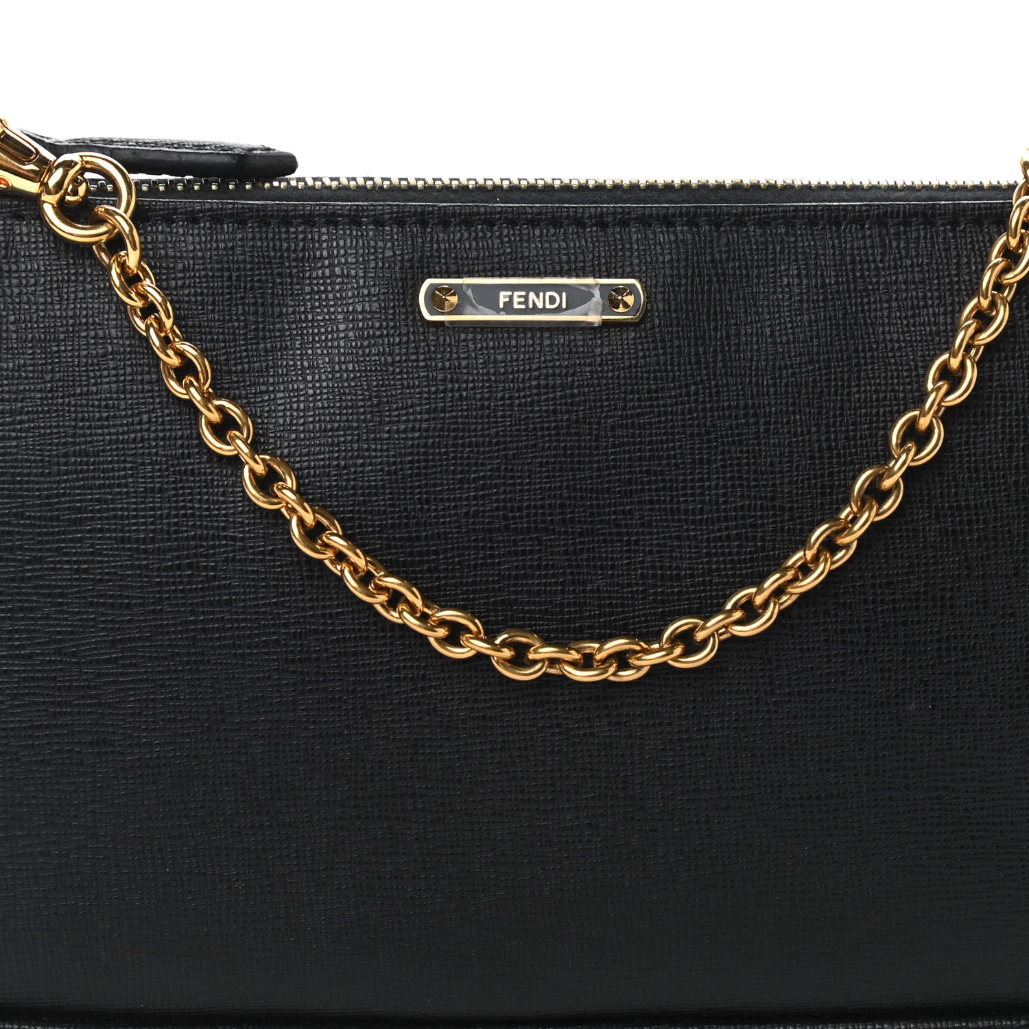 Fendi Vitello Elite Pochette Black 9 of 9