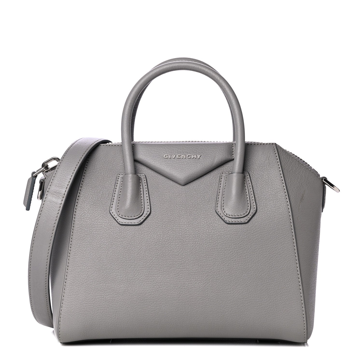 Givenchy Sugar Goatskin Small Antigona Pearl Grey 1 of 11