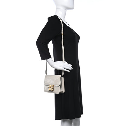 Fendi Vitello Vernice Mou Karligraphy Crossbody Bag Latte 2 of 11
