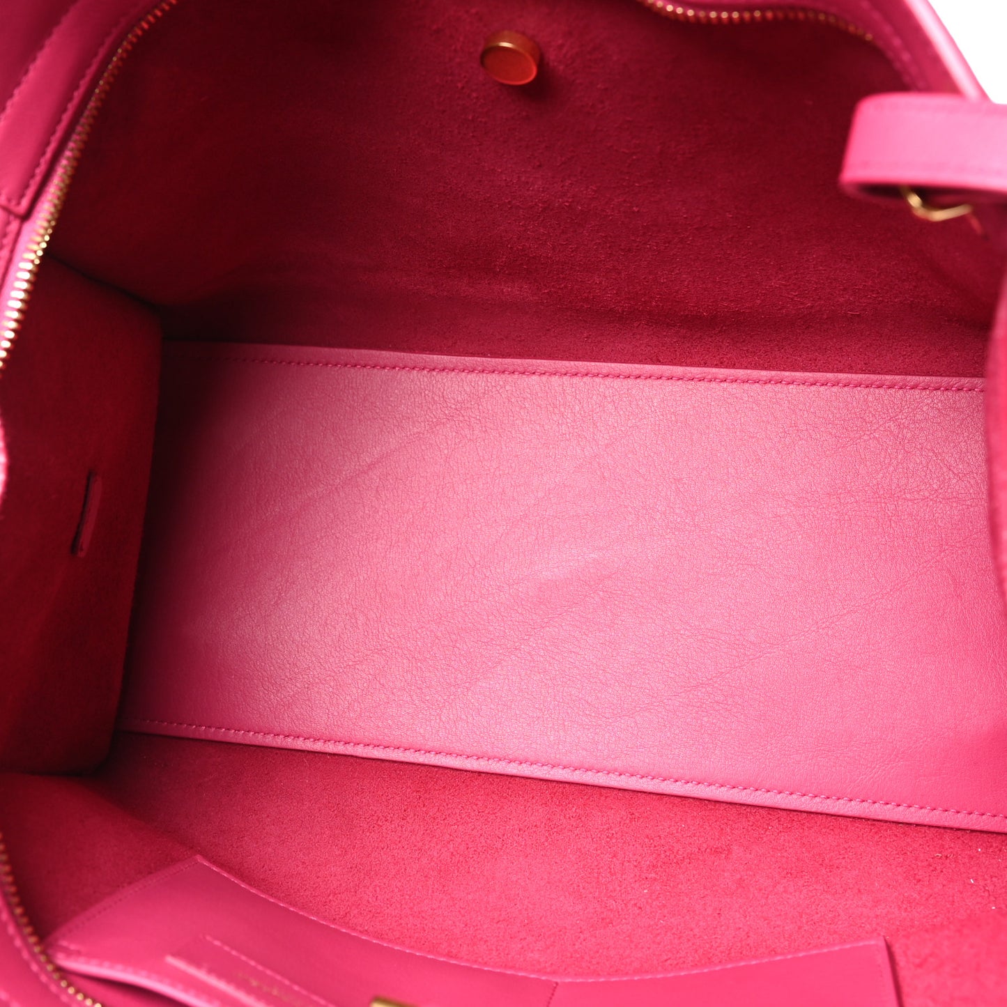 Calfskin Small Classic Y Cabas Fuchsia
