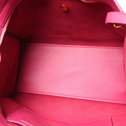 Saint Laurent Calfskin Small Classic Y Cabas Fuchsia 5 of 10