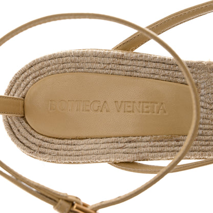 Bottega Veneta Raffia Lambskin Stretch Sandals 41 Cane Sugar 6 of 9